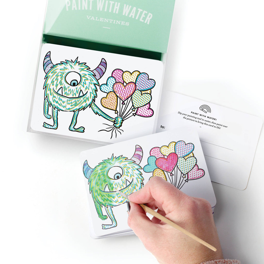 Monster Paint with Water Valentines